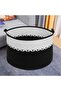 Cornrows Special Braided Jute Blanket Basket Wicker Toy Basket Jute Laundry Basket 40-30 - 2