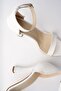 Women's 10 cm Classic High Heeled Evening Shoes 6002 White Skin - 6