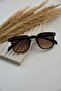 Unisex Women Men Uv400 Protected Black Brown Gradient Square Rectangular New Season Sunglasses - 6