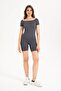 Women's Seamless Knitted Ribbed Mid-length Biker Shorts 9005 - 6