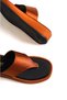 Capone Flat Heeled Flip Flops Comfort Satin Fashion Copper Women's Slippers - 2