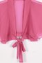 Girl's Fuchsia Chiffon Bolero - 2