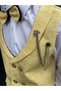 Children's Vest Suit Shirt set YELLOW - 4