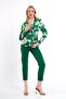 BOAT PATTERNED DECOLTED LONG SLEEVE BLUZ - 6