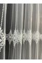 Eco 8047 Patterned 1 to 2.5 Medium Pleated Tulle Curtain - 5