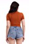 WOMEN'S SHORT SLEEVE CROP T-SHIRT / WOMEN'S SHORT SLEEVE SHORT TSHIRT - 5