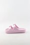 Women's Double Buckle Platform Sole Eva Summer Slippers - Powder - 3