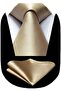 Men's Satin Tie And Handkerchief Set Men's Tie - 4