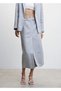 Linen skirt with slits