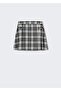 Pleated Plaid Skirt - 3