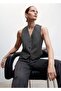 Buttoned Suit Vest - 6
