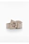 Belt with Geometric Buckle - 3