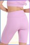 Women's Short Leggings Seasonal Sports Shorts Lilac Color Recovery High Waist Comfortable and Stylish 1070 - 6
