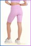 Women's Short Leggings Seasonal Sports Shorts Lilac Color Recovery High Waist Comfortable and Stylish 1070 - 7