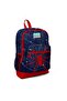 Kids Navy Blue Red Spider Patterned Pen Holder, Nutrition, 3-Piece School Bag Set GOSET0123720 - 2