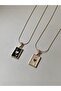Women's 2-Piece Polar Star Plate Necklace