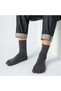 Men's Toe Socks 4-Piece Black Smoke Gray Color - 3