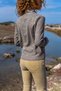 Women's Beige Leather Buckle Loose Cardigan Gk-bst2976 - 3