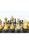 Helena Wood Art Solid Wood Dark Chess Set 42 Cm - 6