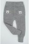 Unisex Children's Bottom Tights with Gray Bear Figure