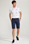 Slim Fit Kemerli Bermuda Şort N4990AZ22SM