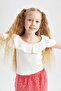 Girl's Carmen Collar Short Sleeve T-Shirt