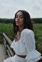 Vivienne White Skirt White Bottom Top Set - 4