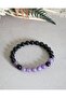 Tourmaline - Lepidolite Natural Stone Bracelet 8 mm - 3
