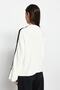 Ecru Wide Fit Sleeve Folded Knitwear Sweater TWOAW24KZ00663 - 5