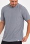 Gray Knitted Neck Detailed Design T-Shirt - 7