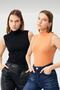 Women's Black Salmon 2-Piece Sleeveless Body