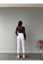 White Mom Lycra Stretchy Comfort Boyfriend - 3