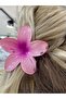Lotus flower shiny acrylic women's clothespin buckle - 2