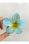 Lotus flower shiny acrylic women's clothespin buckle