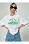 White Oversize Unisex T-shirt - Mount Everest Printed - 4