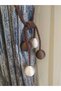 Textile 4 Ball Backdrop Curtain Mounting Apparatus Cornice Tactical Ecru brown Ceiling Bracket Ornament - 2