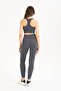 Women's Seamless Knitted Ribbed U-Neck Sports Bustier 9011 - 7