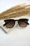 Unisex Women Men Uv400 Protected Black Brown Gradient Square Rectangular New Season Sunglasses
