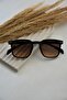 Unisex Women Men Uv400 Protected Black Brown Gradient Square Rectangular New Season Sunglasses - 5