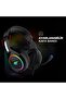 Gamenote H2232D RGB Mikrofonlu Siyah Gaming E-spor Oyuncu Kulaklığı - 6