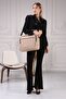 Unisex 15.6-16.1-16.9 Inch Cream Business Series 3 Compartment Laptop Briefcase - 6