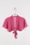 Girl's Fuchsia Chiffon Bolero