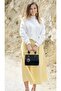 Women's Embroidered Black Small Hand and Shoulder Bag - 3