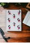 17x24 CM 72 PAGE STRIPED HARD COVER MICKEY MOUSE WIRE NOTEBOOK INVORY COLOR 70 GR PAPER