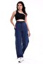 WOMEN'S TRACKSUIT BOTTOMS BOXER SHORTS WITH RUBBER DETAIL - 2