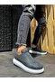 J911 Orthopedic Sole Men's Sports Sneakers - Laceless and Elastic, Gray BT