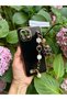 Mi 11 Lite Compatible Floral Stone Hand-Held Laser Cut Black Case - 2