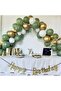 MINI PARTY STORE HAPPY BIRTHDAY CALLIGRAPHY WRITING - GIRTHDAY PARTY SET WITH BUFFET GREEN BALLON CONCEPT - 2