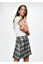 Pleated Plaid Skirt