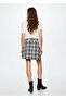 Pleated Plaid Skirt - 4